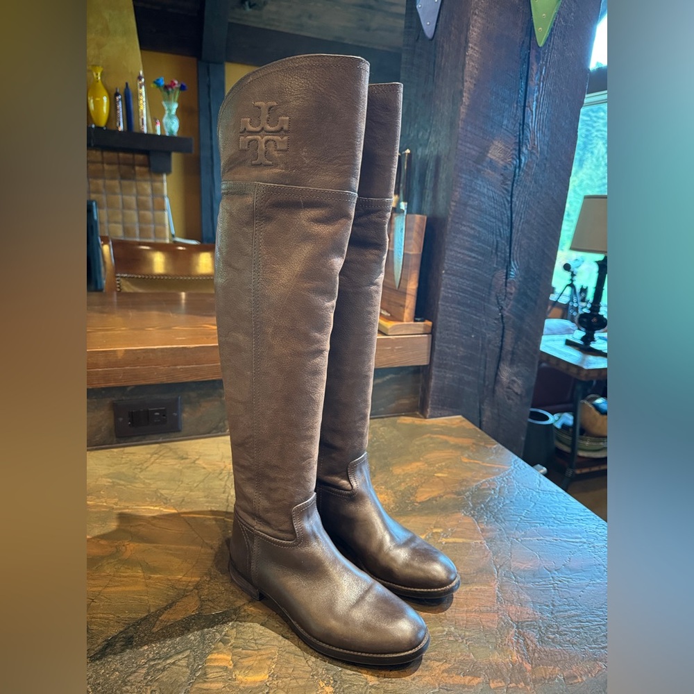 Tory Burch Brown Over the Knee Boots - Picture 1 of 8